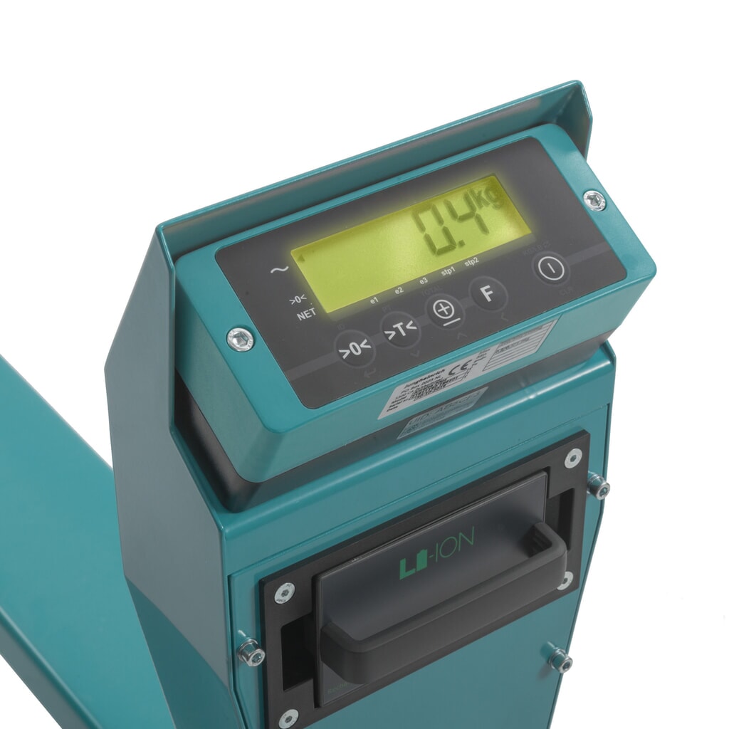 Číslo obrázku produktu 3: Paletový vozík s váhou Ameise® PTM 2.0 Scale+ s přesnou váhou, nosnost 2 000 kg, tandemová kolečka