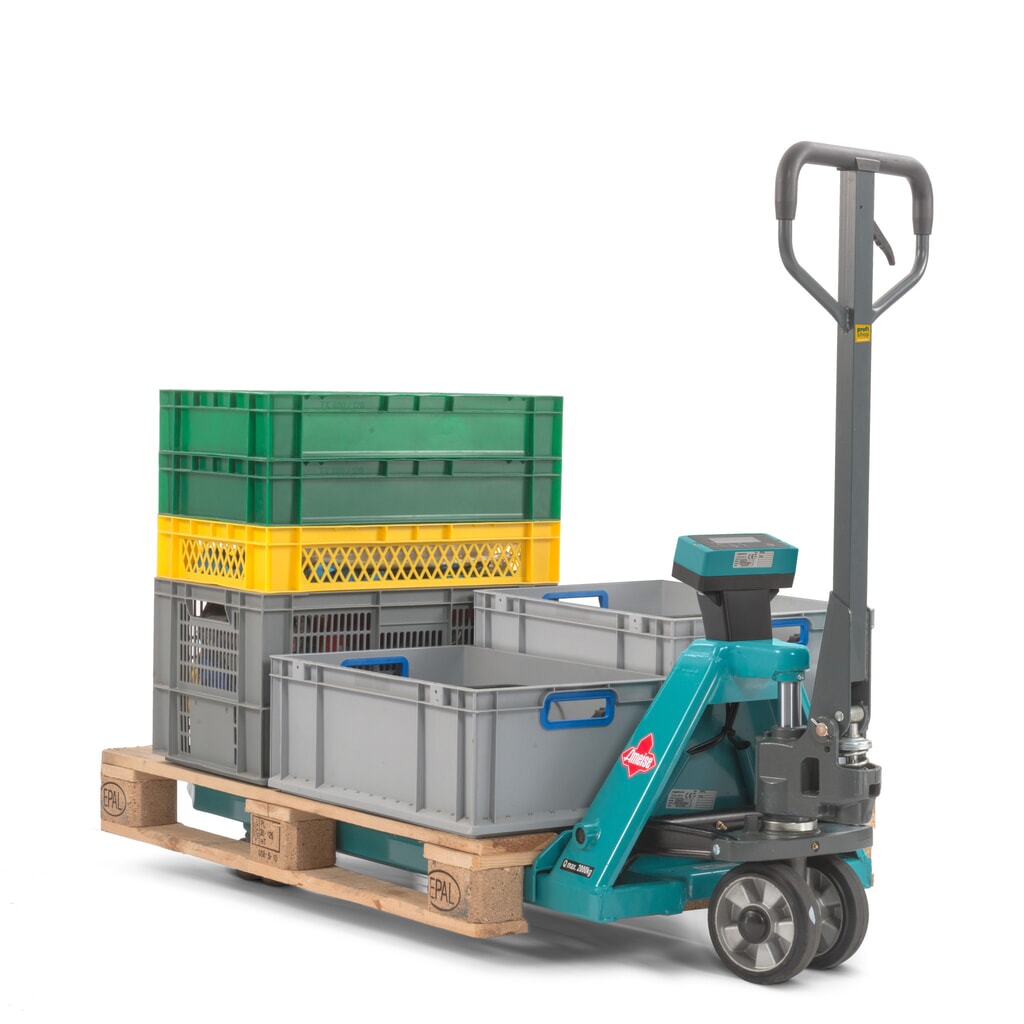 Paletový vozík s váhou Ameise® PTM 2.0, měření po 1 kg, nosnost 2 000 kg. Číslo obrázku produktu 6: Paletový vozík s váhou Ameise® PTM 2.0, měření po 1 kg, nosnost 2 000 kg.
