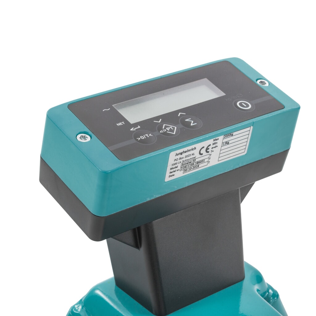 Paletový vozík s váhou Ameise® PTM 2.0, měření po 1 kg, nosnost 2 000 kg. Číslo obrázku produktu 4: Paletový vozík s váhou Ameise® PTM 2.0, měření po 1 kg, nosnost 2 000 kg.