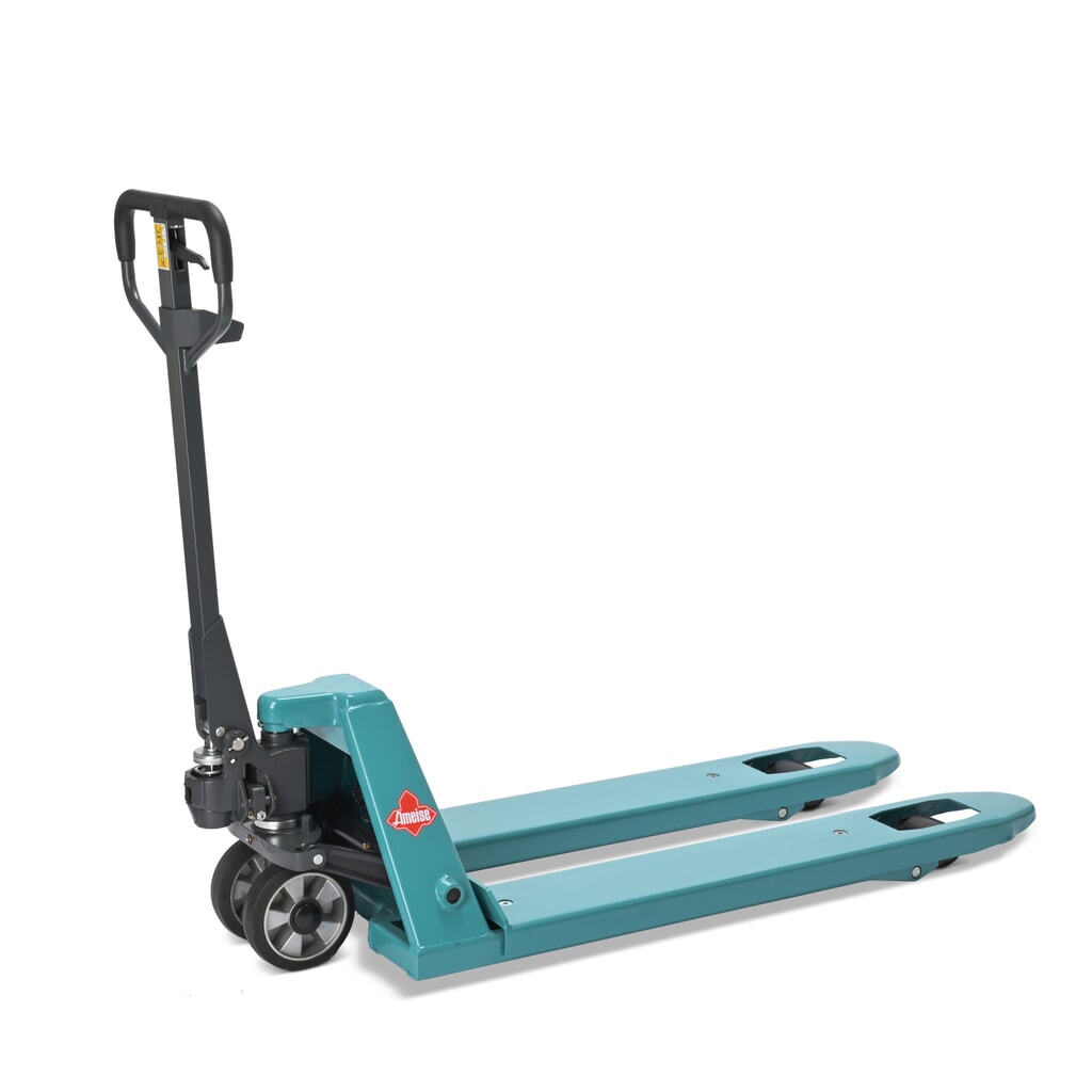 Paletový vozík s váhou Ameise® PTM 2.0 Scale s displejem na hlavici oje, nosnost 2000 kg, jednoduchá kolečka Obrázek produktu: Paletový vozík s váhou Ameise® PTM 2.0 Scale s displejem na hlavici oje, nosnost 2000 kg, jednoduchá kolečka