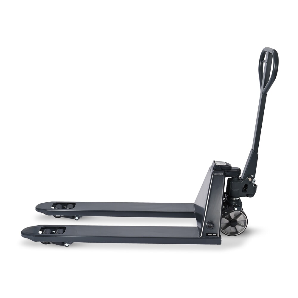 Číslo obrázku produktu 5: Paletový vozík s váhou HEMMDAL PTM 2.0 Scale, měření v krocích po 5 kg, nosnost 2000 kg, tandemová kolečka