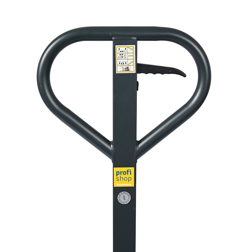 Číslo obrázku produktu 11: Paletový vozík s váhou HEMMDAL PTM 2.0 Scale, měření v krocích po 5 kg, nosnost 2000 kg, tandemová kolečka