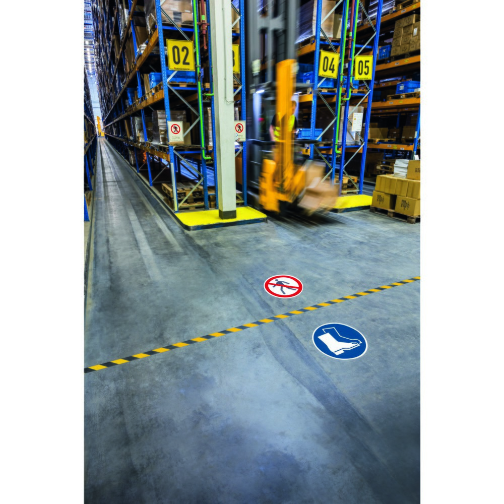 Číslo obrázku produktu 3: Páska pro značkovač podlahy DURABLE DURALINE® 50/07, žlutá/černá