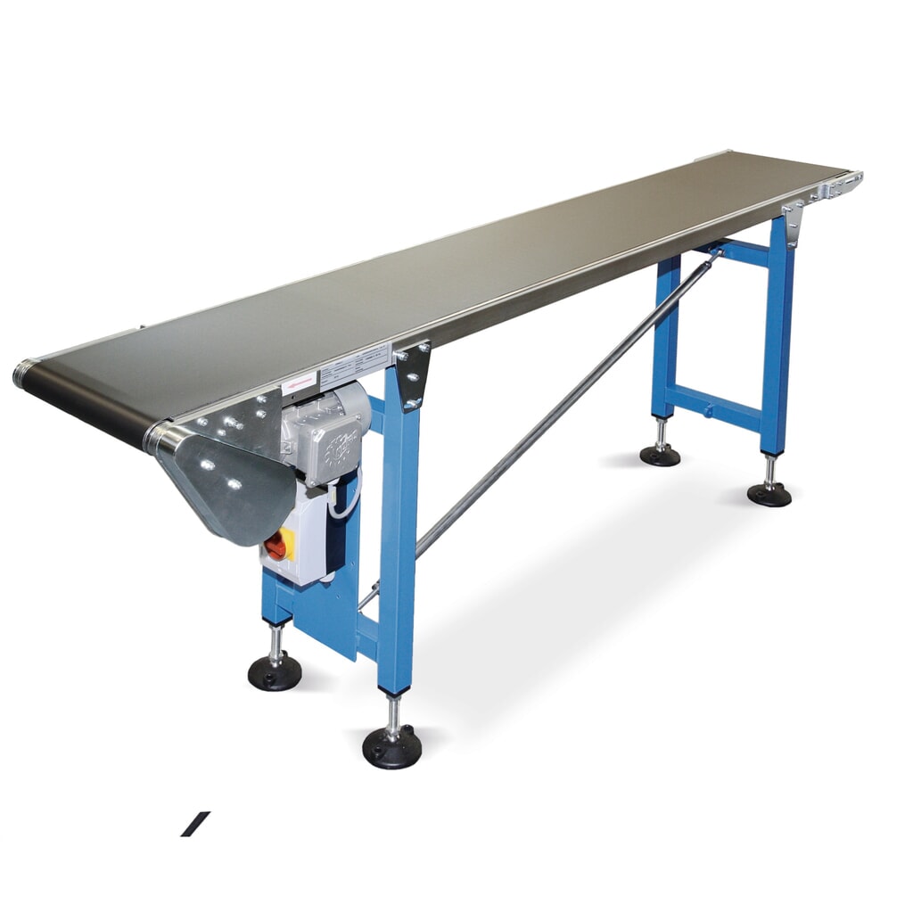 Pásový dopravník, max. 15 kg/m, šířka pásu 300 mm, délka 2 m Obrázek produktu: Pásový dopravník, max. 15 kg/m, šířka pásu 300 mm, délka 2 m