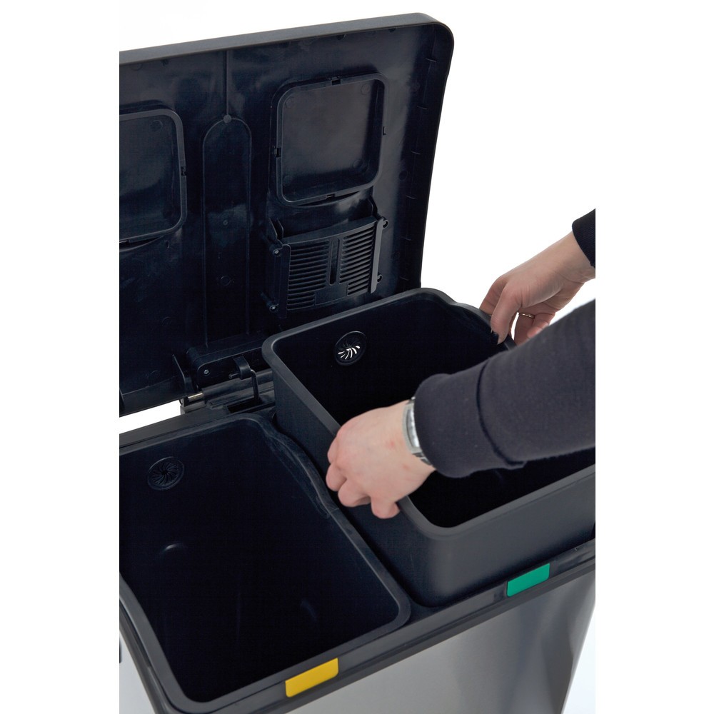 Číslo obrázku produktu 5: Rejoice Recyklační pedál Bin 30+30l Matt Nerezová ocel