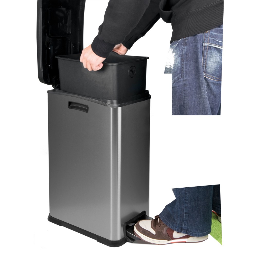 Číslo obrázku produktu 6: Pedálový odpadkový koš Rejoice Step Bin 30 l, matná ušlechtilá ocel