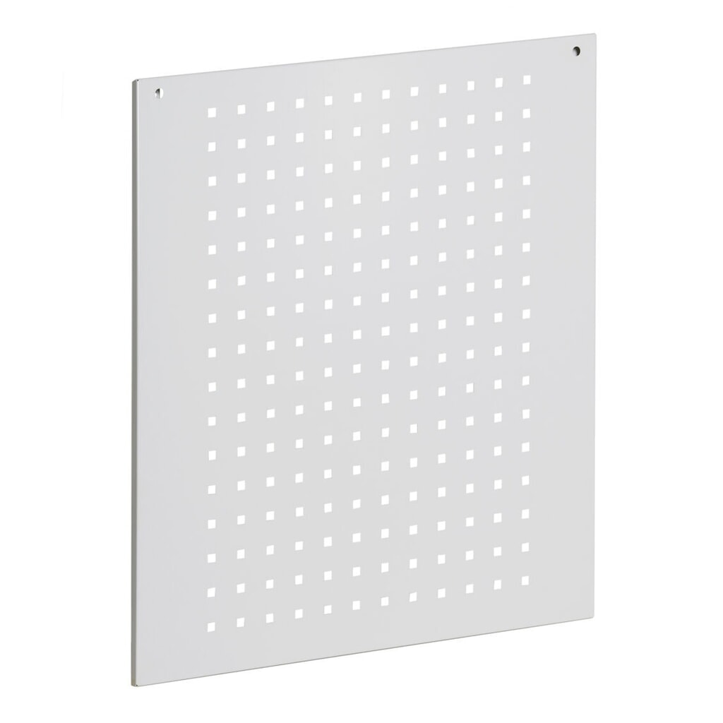 Číslo obrázku produktu 2: Boční děrovaná deska pro pracovní stoly Fami, VxŠxH 669 x 610 x 18 mm, RAL 7035