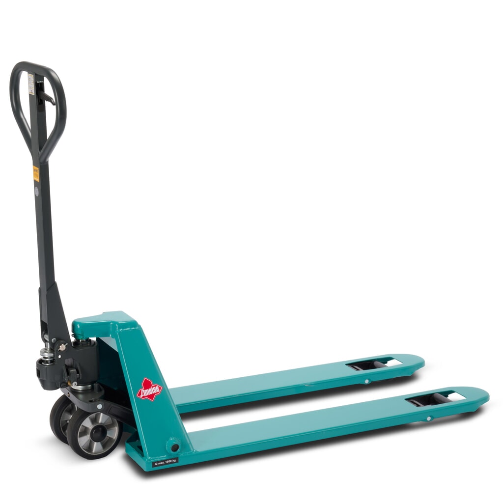 Plochý paletový vozík Ameise® PTM 1.5 Low, nosnost 1 500 kg, délka vidlí 1 150 mm, plná pryž/polyuretan Číslo obrázku produktu 1: Plochý paletový vozík Ameise® PTM 1.5 Low, nosnost 1 500 kg, délka vidlí 1 150 mm, plná pryž/polyuretan