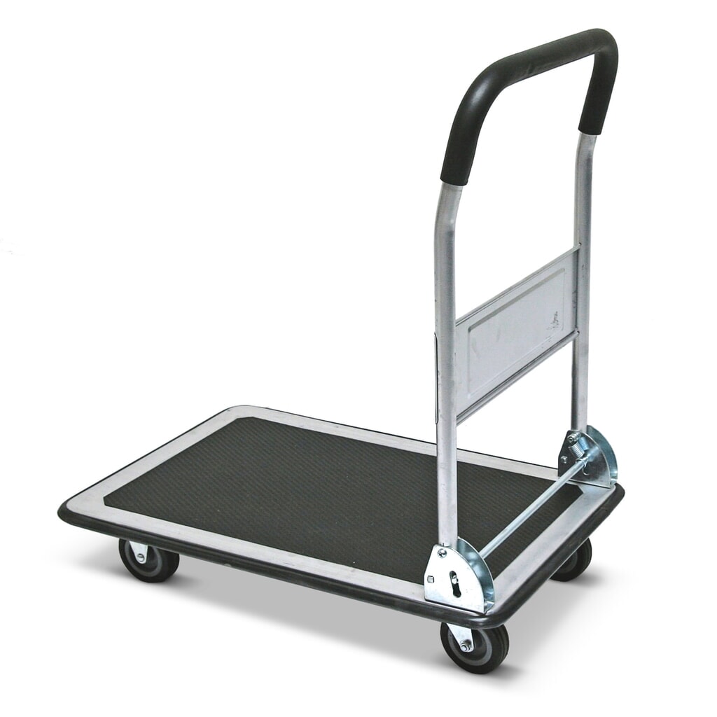 Plošinový přepravník BASIC, skládací, nosnost 150 kg, ložná plocha 470 x 730 mm Obrázek produktu: Plošinový přepravník BASIC, skládací, nosnost 150 kg, ložná plocha 470 x 730 mm