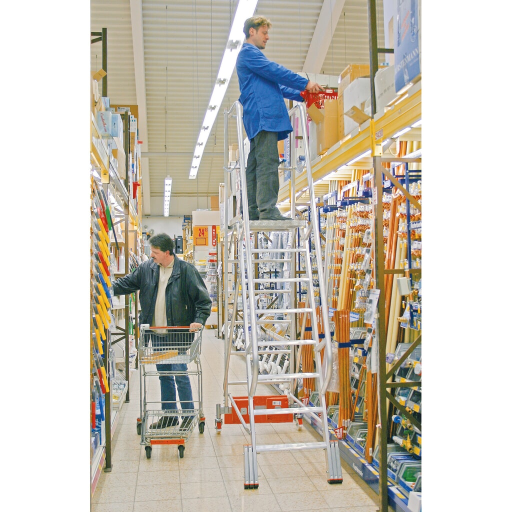 Plošinový žebřík KRAUSE® Vario, zátěž 20 kg, výška při postavení 1,10 m Číslo obrázku produktu 4: Plošinový žebřík KRAUSE® Vario, zátěž 20 kg, výška při postavení 1,10 m