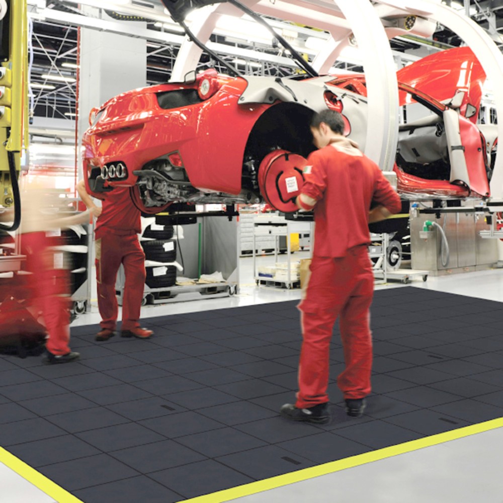 Číslo obrázku produktu 8: Podlahová deska pro montážní pracoviště, zasouvací systém, plná, ŠxH 910 x 910 mm