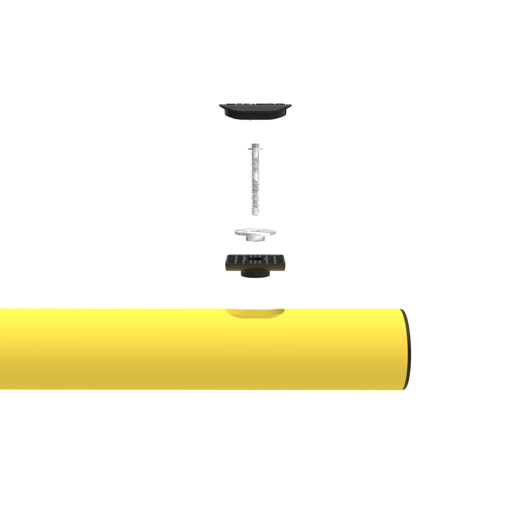 Podlahová profilová bariéra „Mike“, Ø 140 mm, délka 500 mm Číslo obrázku produktu 9: Podlahová profilová bariéra „Mike“, Ø 140 mm, délka 500 mm