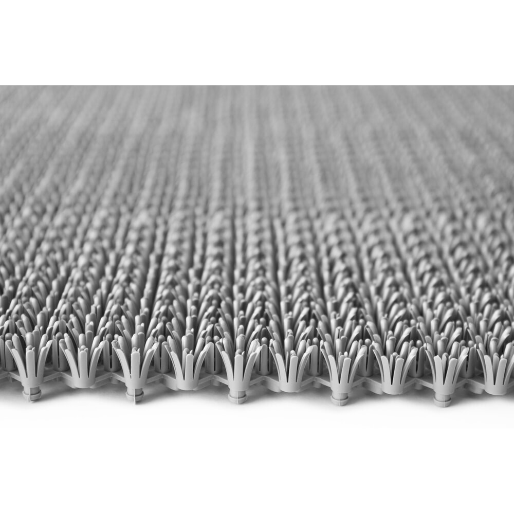 Číslo obrázku produktu 3: Podlahová rohož na hrubé nečistoty, PE, ŠxH 570 x 860 mm, světle šedá