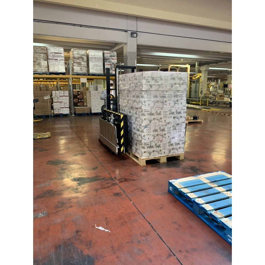 Číslo obrázku produktu 7: Pojízdný měnič palet bez naklápění, otáčení nebo obracení, rozevření 522 - 1213 mm, nosnost 1000 kg
