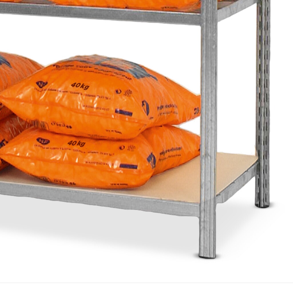 Obrázek produktu: Police pro policový regál, pozinkovaný s dřevotřískovými deskami, ŠxH 1 000 x 600 mm, 2 ks/bal.