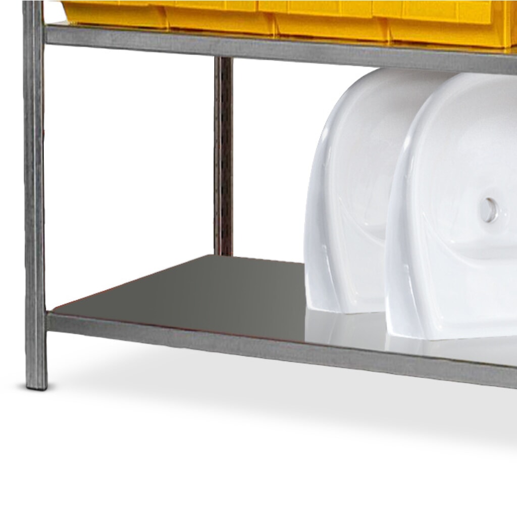 Police pro policový regál, s policemi z ocelového plechu, ŠxH 1 000 x 388 mm Obrázek produktu: Police pro policový regál, s policemi z ocelového plechu, ŠxH 1 000 x 388 mm