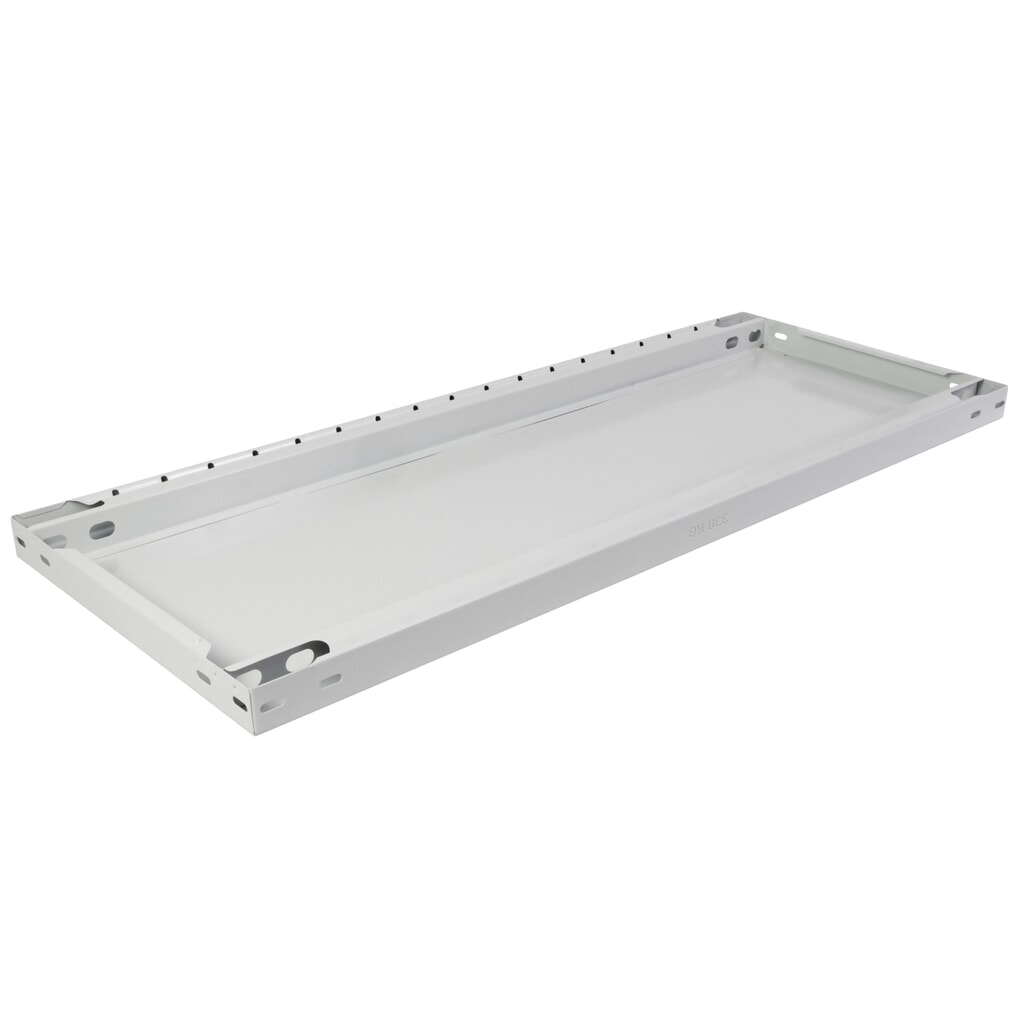 Číslo obrázku produktu 2: Police MULTIplus330 pro policový regál SCHULTE, nosnost police 330 kg, šeď světlá, ŠxH 1000 x 300 mm