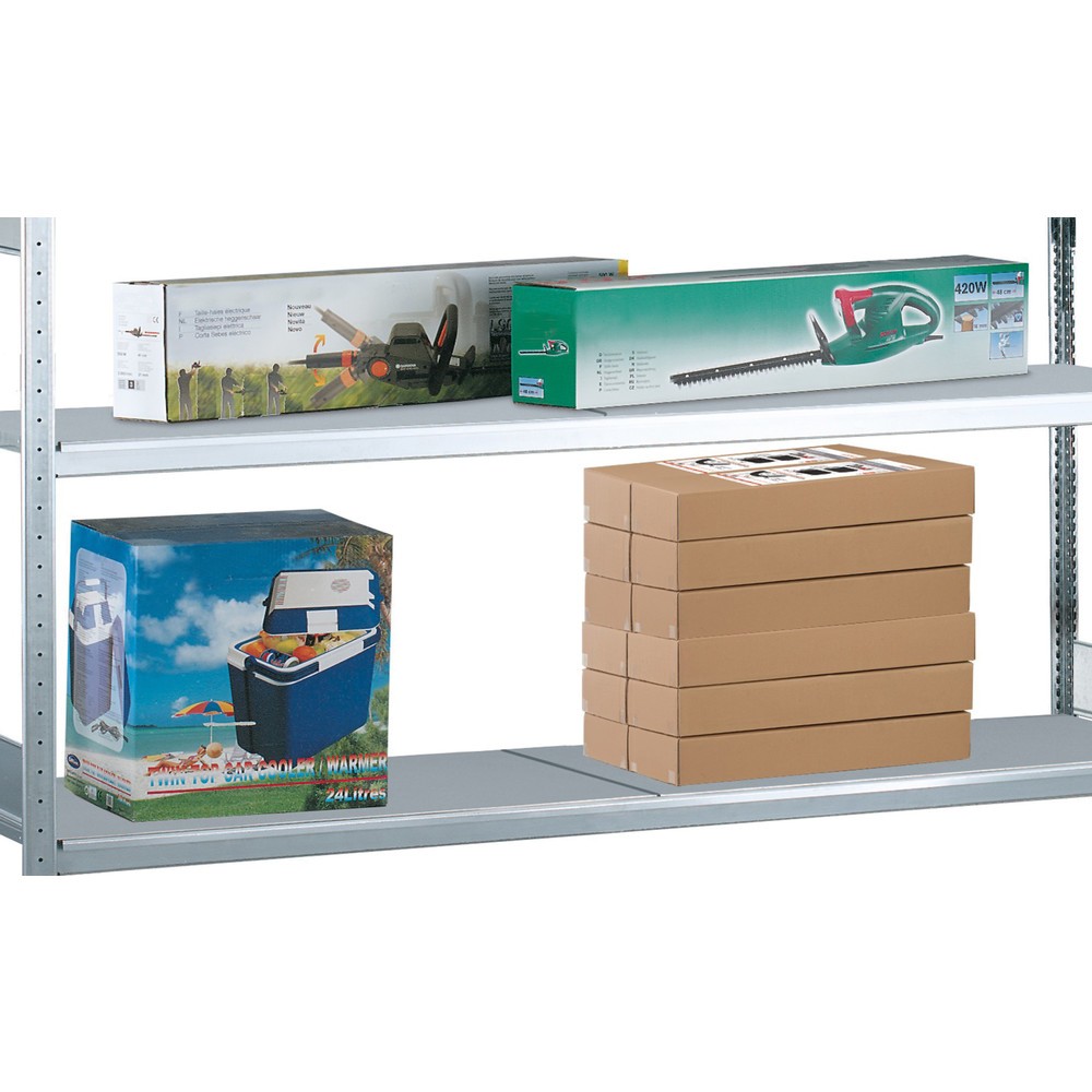 Číslo obrázku produktu 2: Police pro policový regál SCHULTE s koši s úzkými oky, š × h 2250 × 400 mm