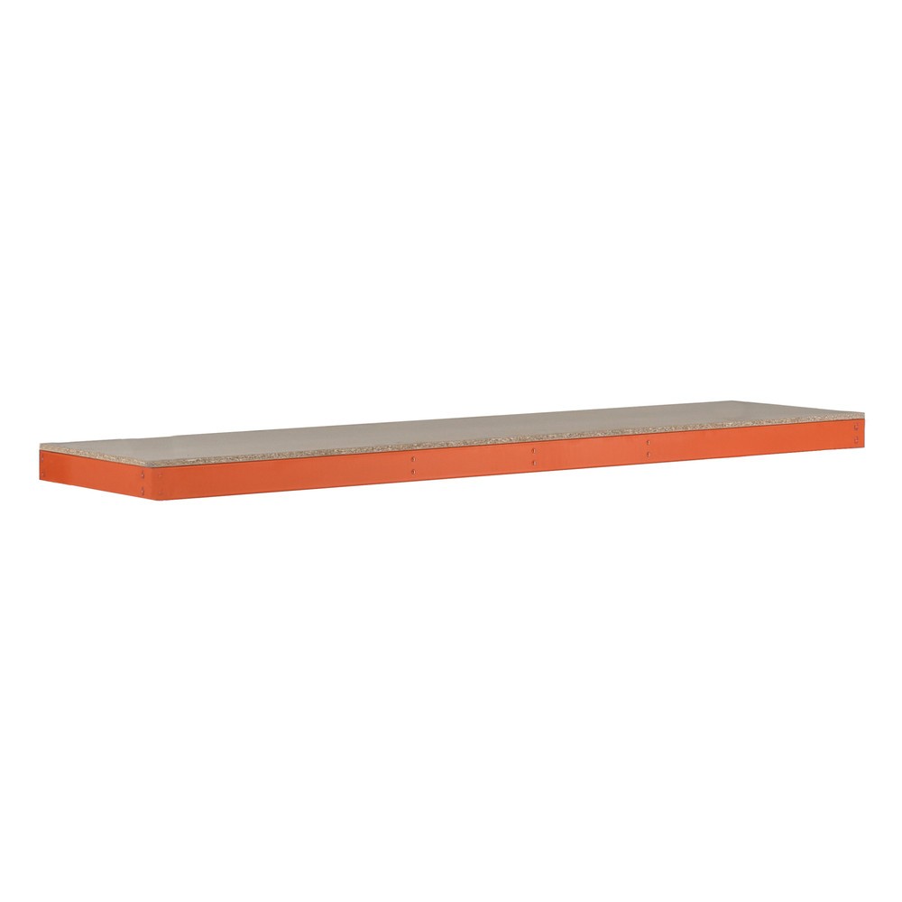 Obrázek produktu: Police pro široký regál SCHULTE, s dřevotřískovými deskami, š × h 1536 × 926 mm, oranžový