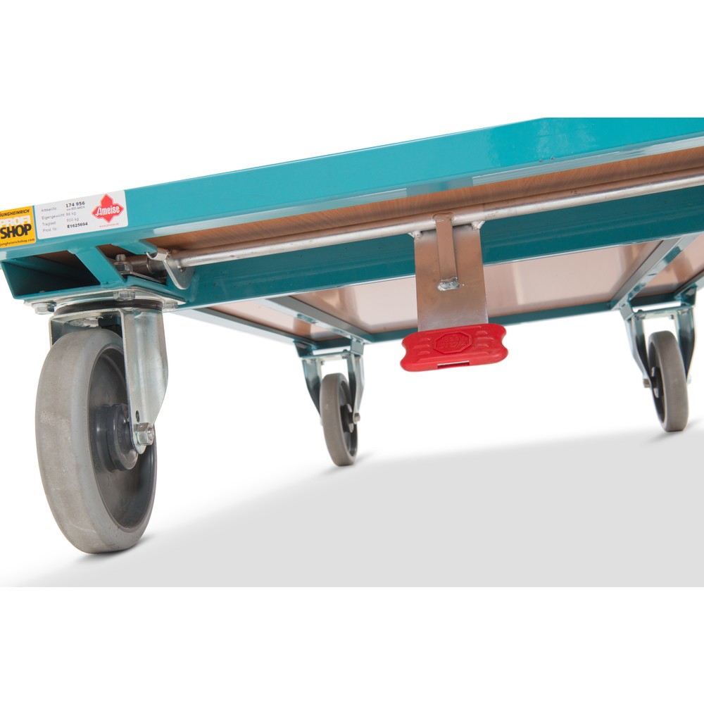 Číslo obrázku produktu 2: Vozík s trubkovým madlem Ameise®, se dvěma madly, nosnost 500 kg, ložná plocha ŠxH 1273 x 740 mm