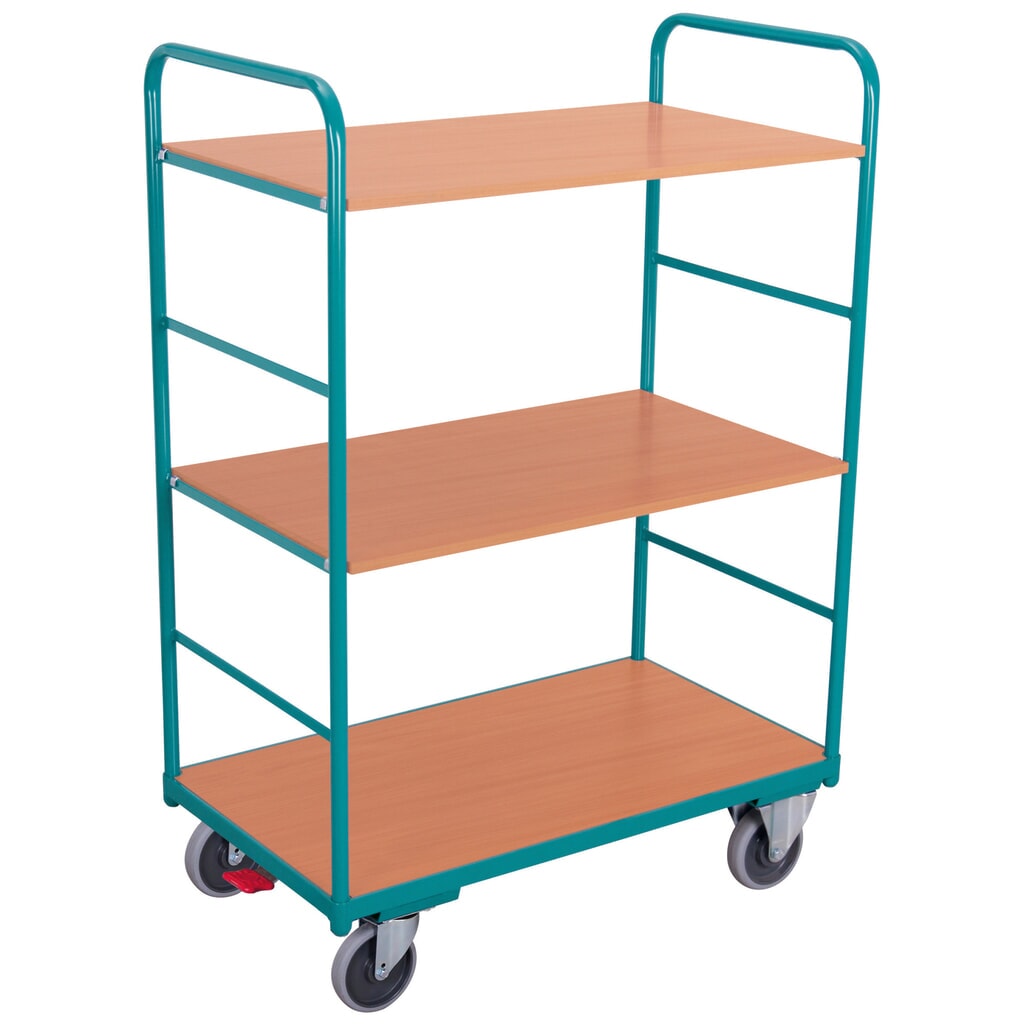 police vozík Ameise®, nosnost 250 kg, otevřený ze všech stran, 3 úrovně 1 000 x 600 mm Obrázek produktu: police vozík Ameise®, nosnost 250 kg, otevřený ze všech stran, 3 úrovně 1 000 x 600 mm