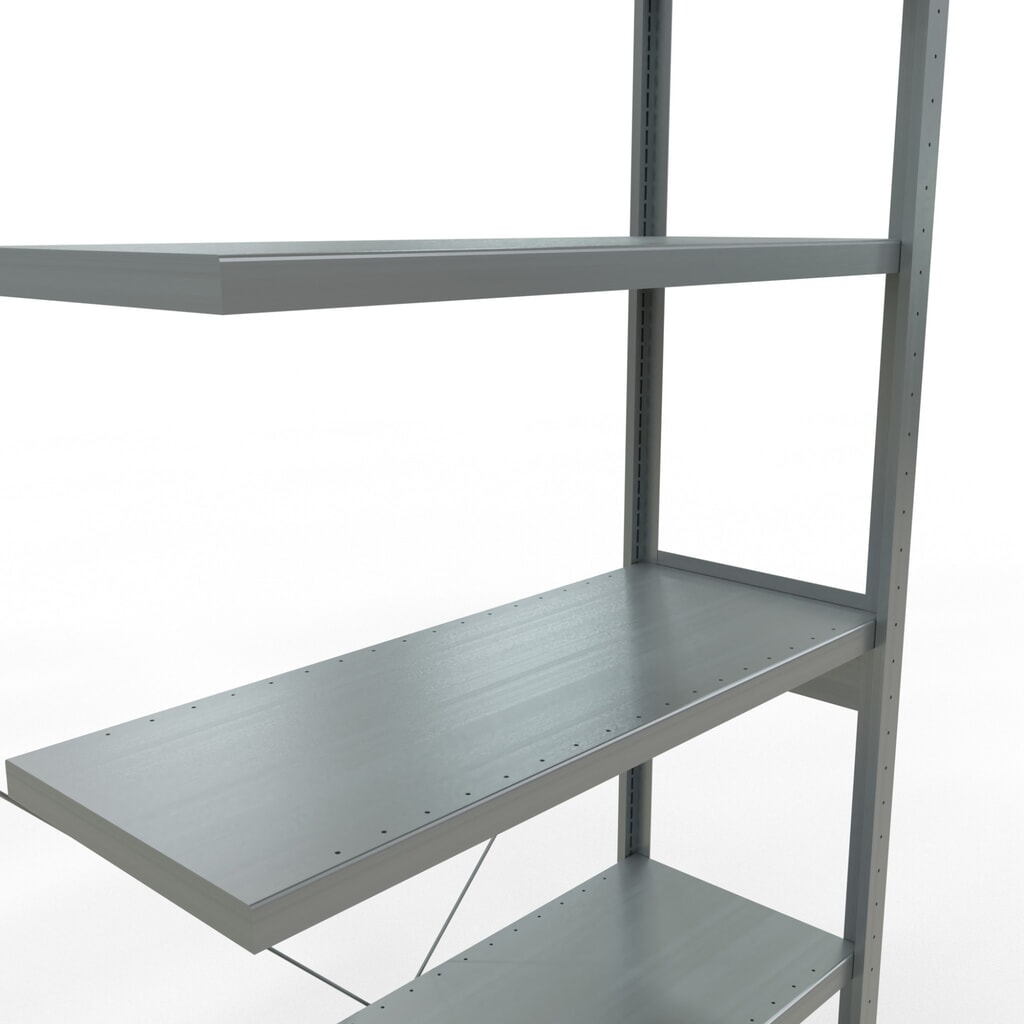 Policový regál SCHULTE, montáž zasouváním, přídavné pole, nosnost police 330 kg, pozinkovaný, VxŠxH 2500 x 1000 x 400 mm Číslo obrázku produktu 5: Policový regál SCHULTE, montáž zasouváním, přídavné pole, nosnost police 330 kg, pozinkovaný, VxŠxH 2500 x 1000 x 400 mm