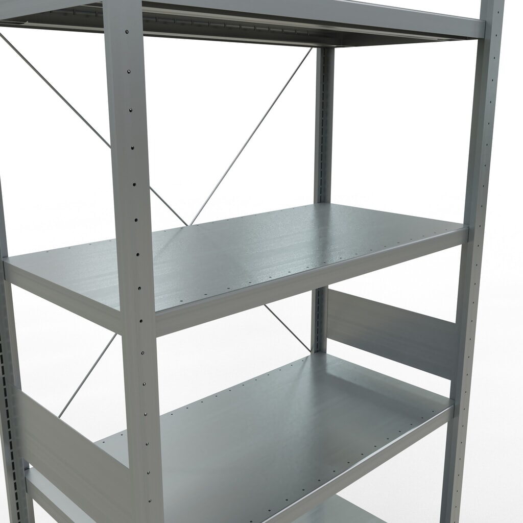 Číslo obrázku produktu 5: Policový regál SCHULTE, pozink, nosnost police 330 kg, VxŠxH 3000 x 1060 x 536 mm