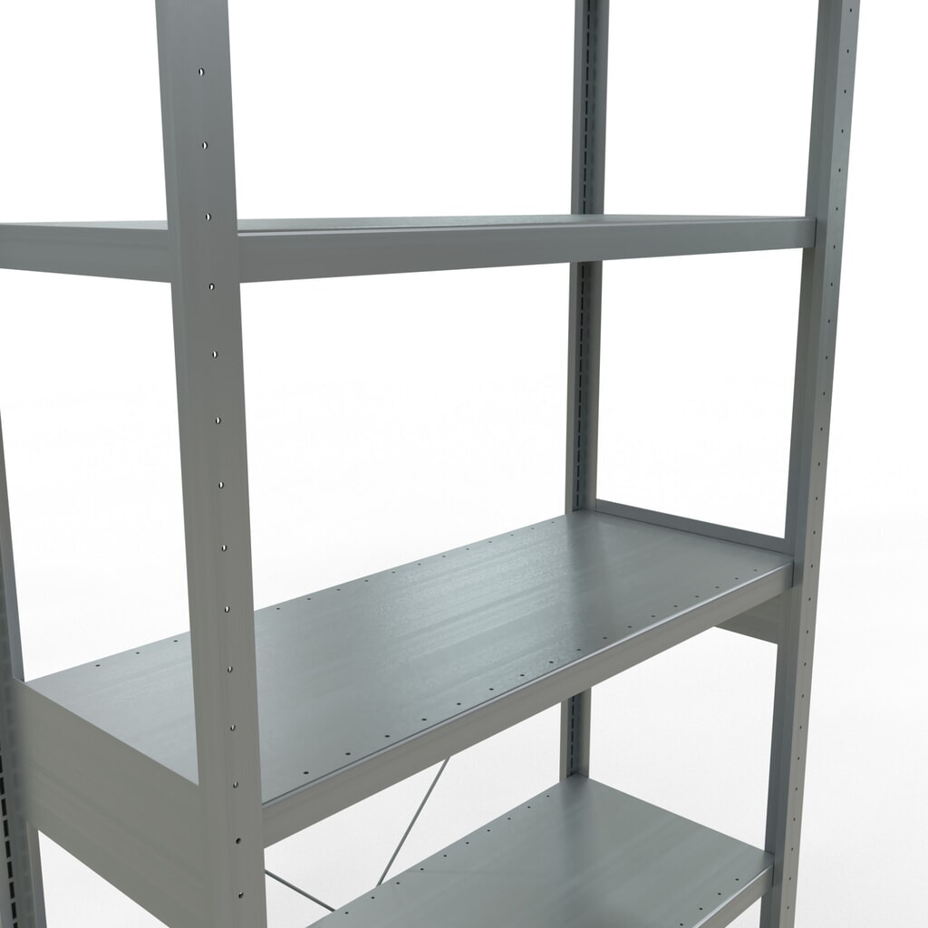 Číslo obrázku produktu 5: Policový regál SCHULTE, pozink, nosnost police 330 kg, VxŠxH 2500 x 1060 x 436 mm