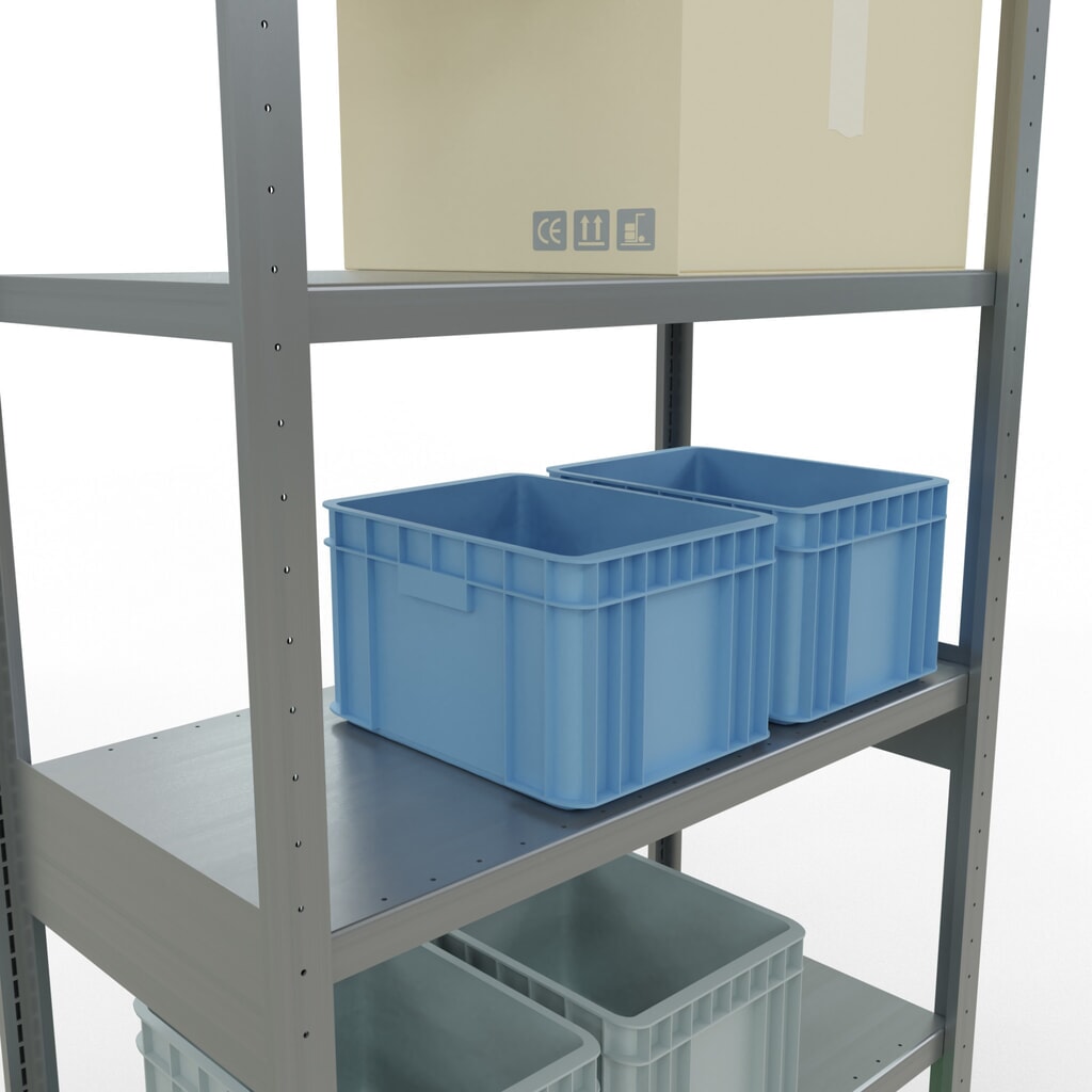 Číslo obrázku produktu 4: Policový regál SCHULTE, pozink, nosnost police 330 kg, VxŠxH 2500 x 1060 x 536 mm