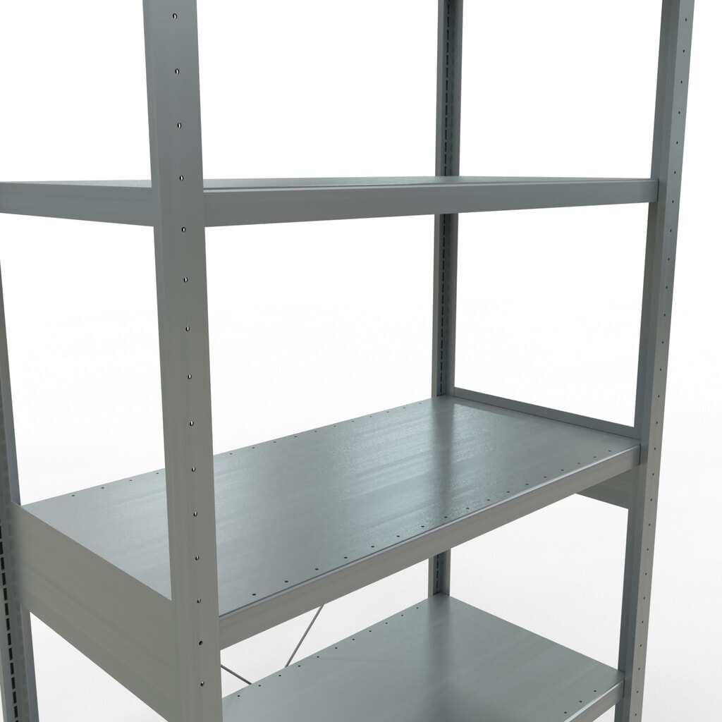 Policový regál SCHULTE, pozink, nosnost police 330 kg, VxŠxH 2500 x 1060 x 536 mm Číslo obrázku produktu 5: Policový regál SCHULTE, pozink, nosnost police 330 kg, VxŠxH 2500 x 1060 x 536 mm