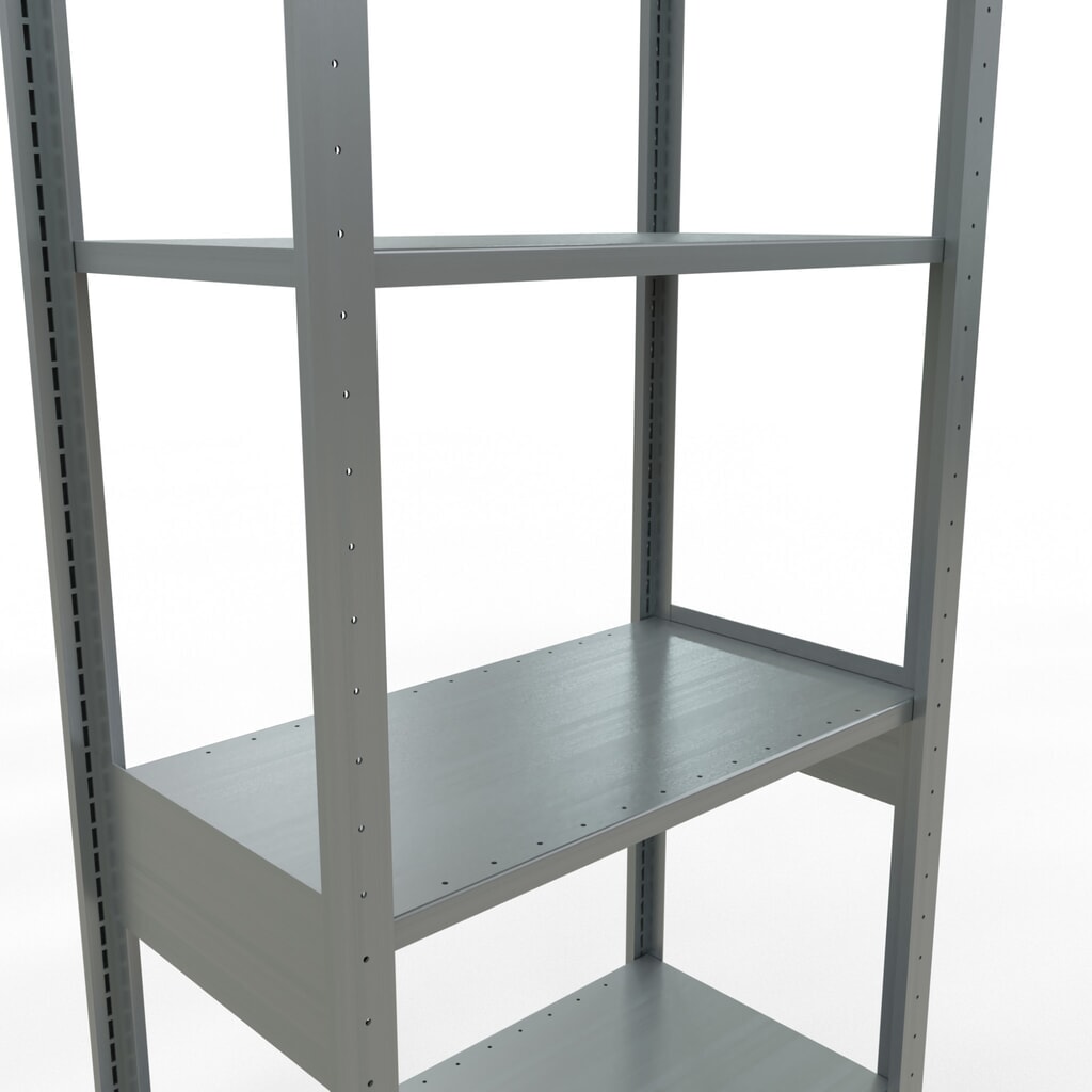 Policový regál SCHULTE, pozink, nosnost police 150 kg, VxŠxH 2500 x 810 x 436 mm Číslo obrázku produktu 4: Policový regál SCHULTE, pozink, nosnost police 150 kg, VxŠxH 2500 x 810 x 436 mm