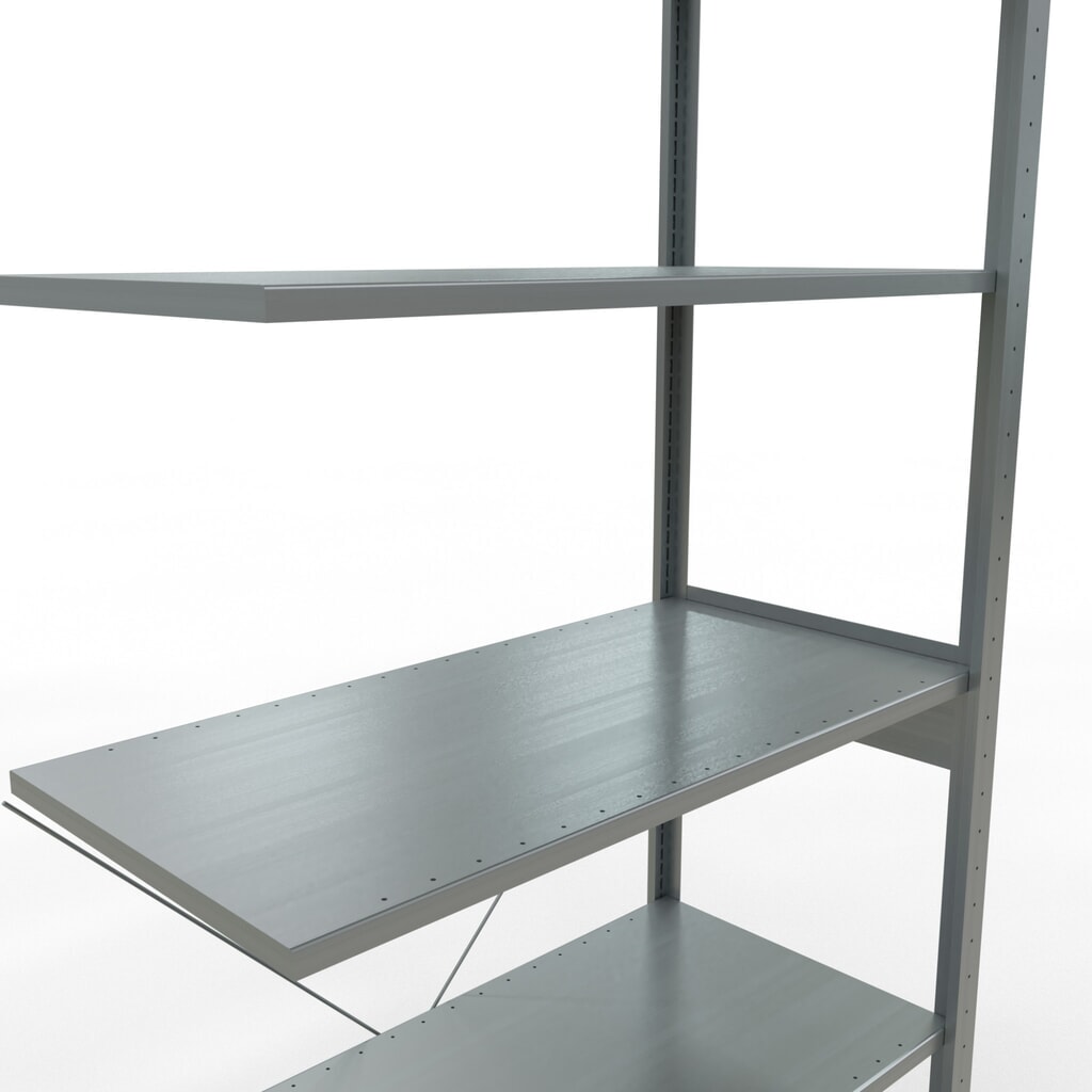 Policový regál SCHULTE zasouvací systém, přídavné pole, nosnost police 150 kg, pozinkovaný, VxŠxH 2500 x 1000 x 500 mm Číslo obrázku produktu 5: Policový regál SCHULTE zasouvací systém, přídavné pole, nosnost police 150 kg, pozinkovaný, VxŠxH 2500 x 1000 x 500 mm