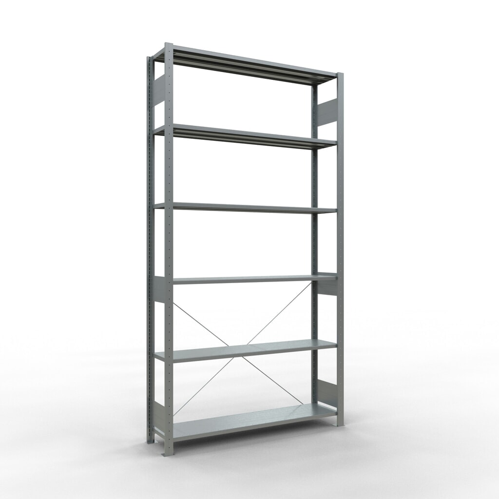 Obrázek produktu: Policový regál SCHULTE, pozink, nosnost police 150 kg, VxŠxH 2500 x 1360 x 336 mm