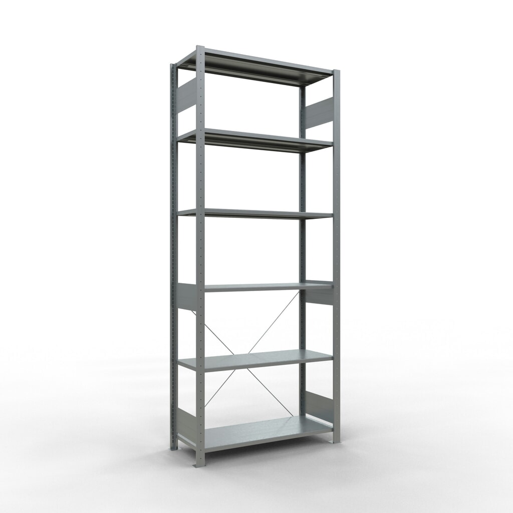 Obrázek produktu: Policový regál SCHULTE, pozink, nosnost police 150 kg, VxŠxH 2500 x 1060 x 436 mm