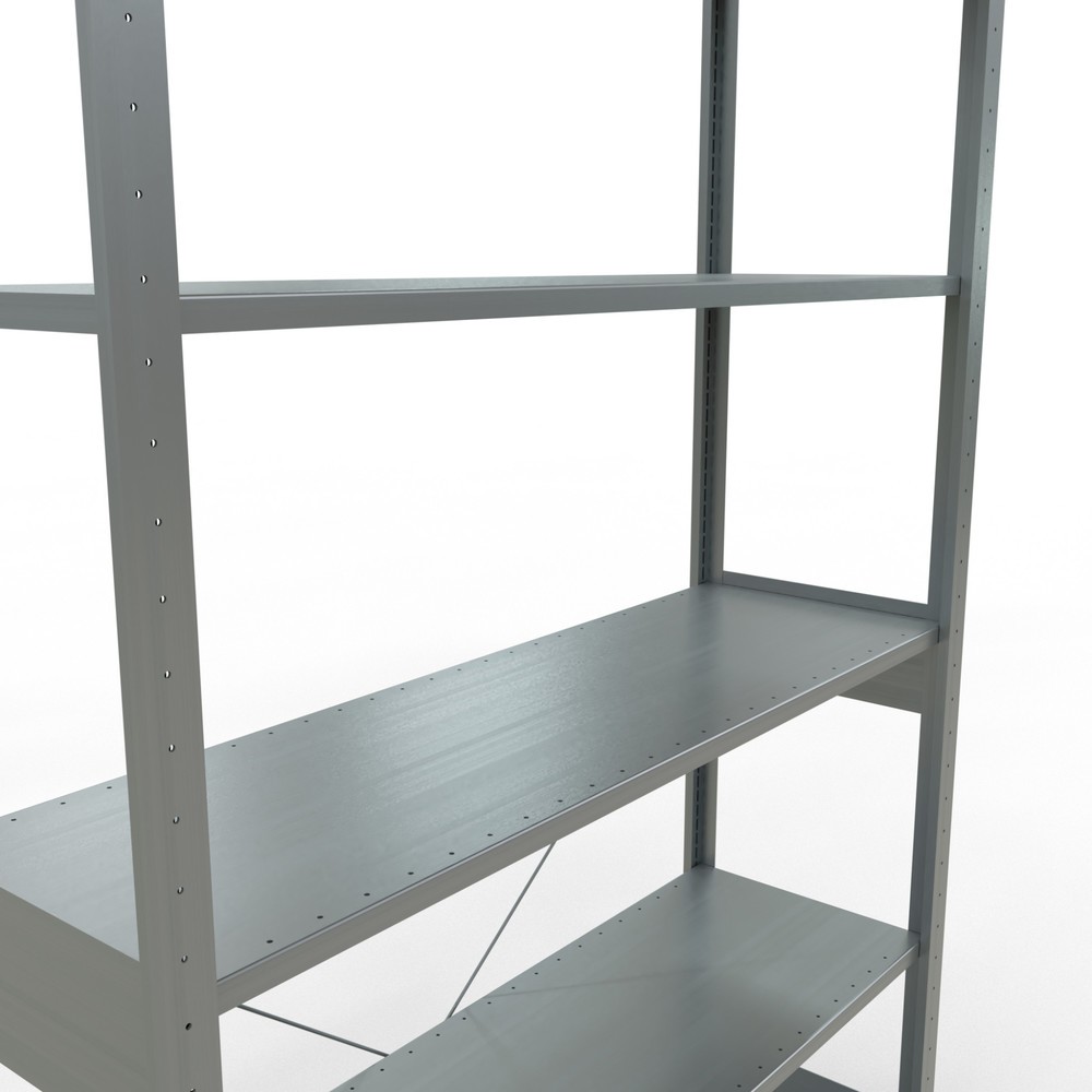 Číslo obrázku produktu 5: Policový regál SCHULTE, pozink, nosnost police 150 kg, VxŠxH 2500 x 1360 x 436 mm