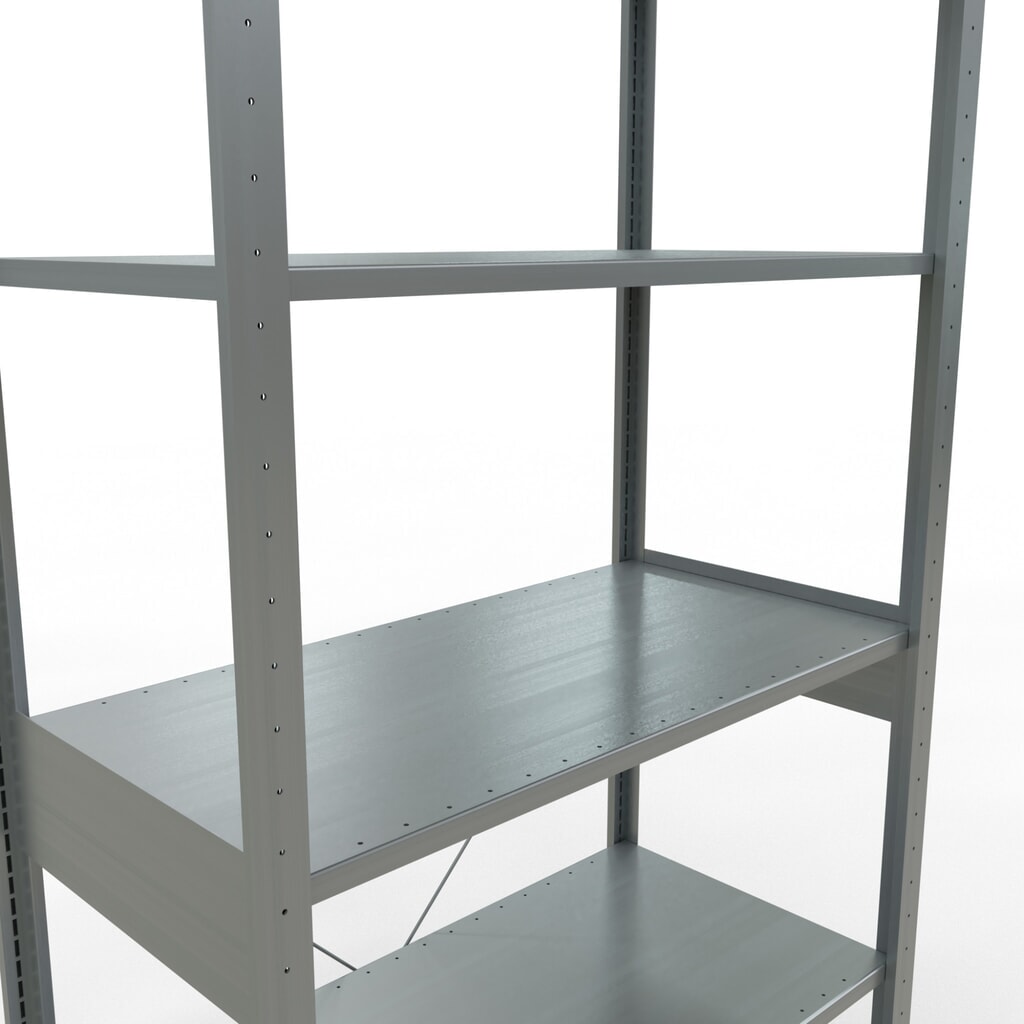 Číslo obrázku produktu 5: Policový regál SCHULTE, pozink, nosnost police 150 kg, VxŠxH 2500 x 1060 x 536 mm