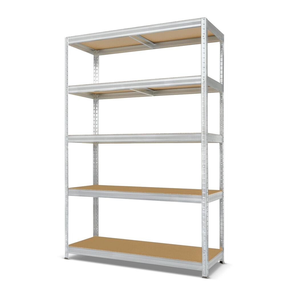 Obrázek produktu: Policový regál Steinbock®, typ M, pozink, nosnost police 150 kg, VxŠxH 1800 x 1200 x 450 mm
