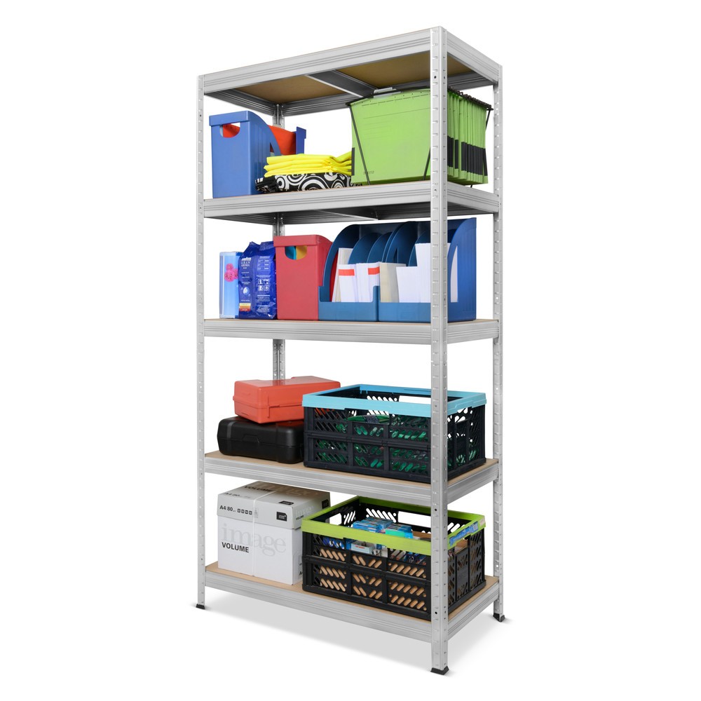 Číslo obrázku produktu 3: Policový regál Steinbock®, typ S, pozink, nosnost police 150 kg, VxŠxH 1800 x 900 x 450 mm
