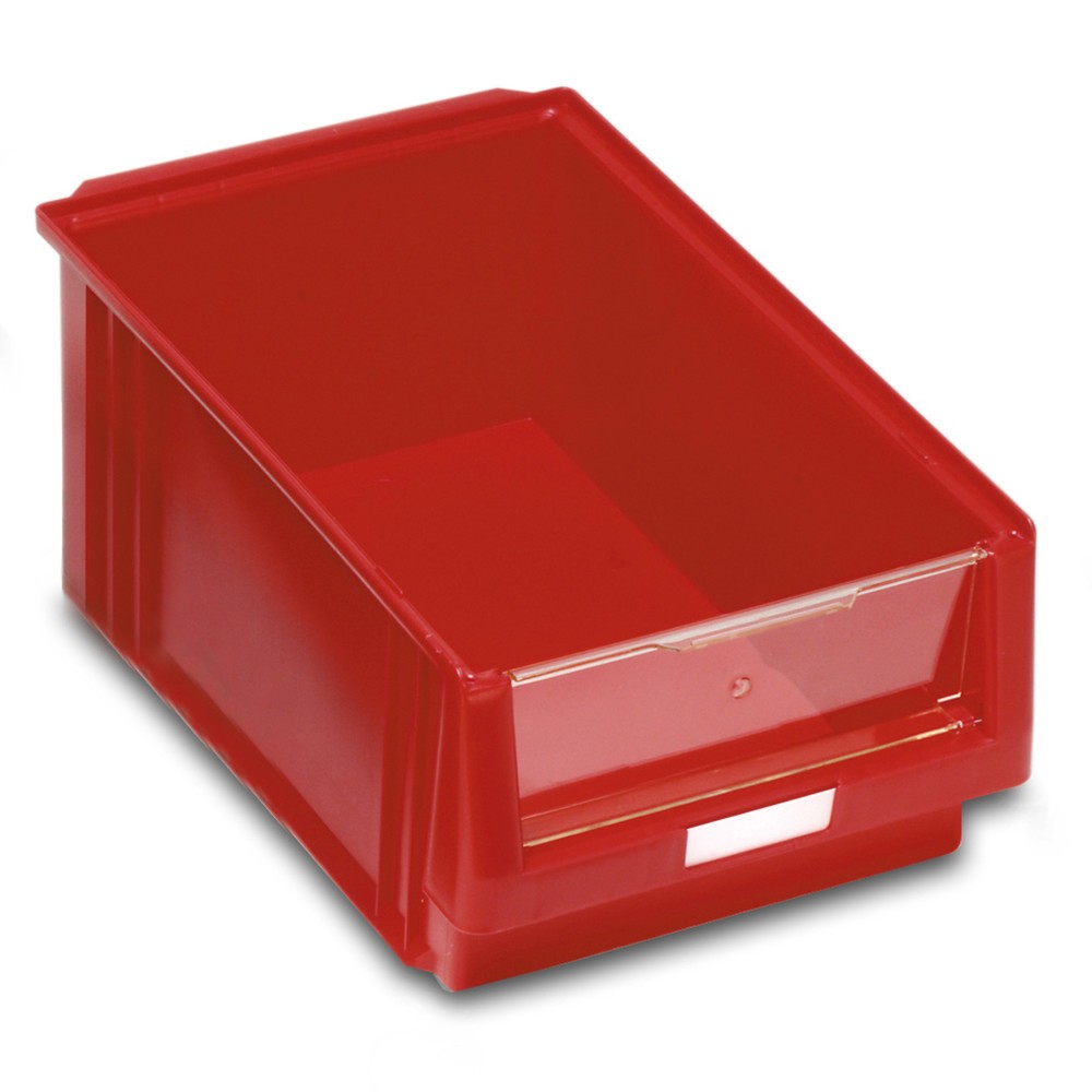 Obrázek produktu: Průhledné skladovací boxy z polypropylenu, VxŠxH 200 x 315 x 500 mm, šedá