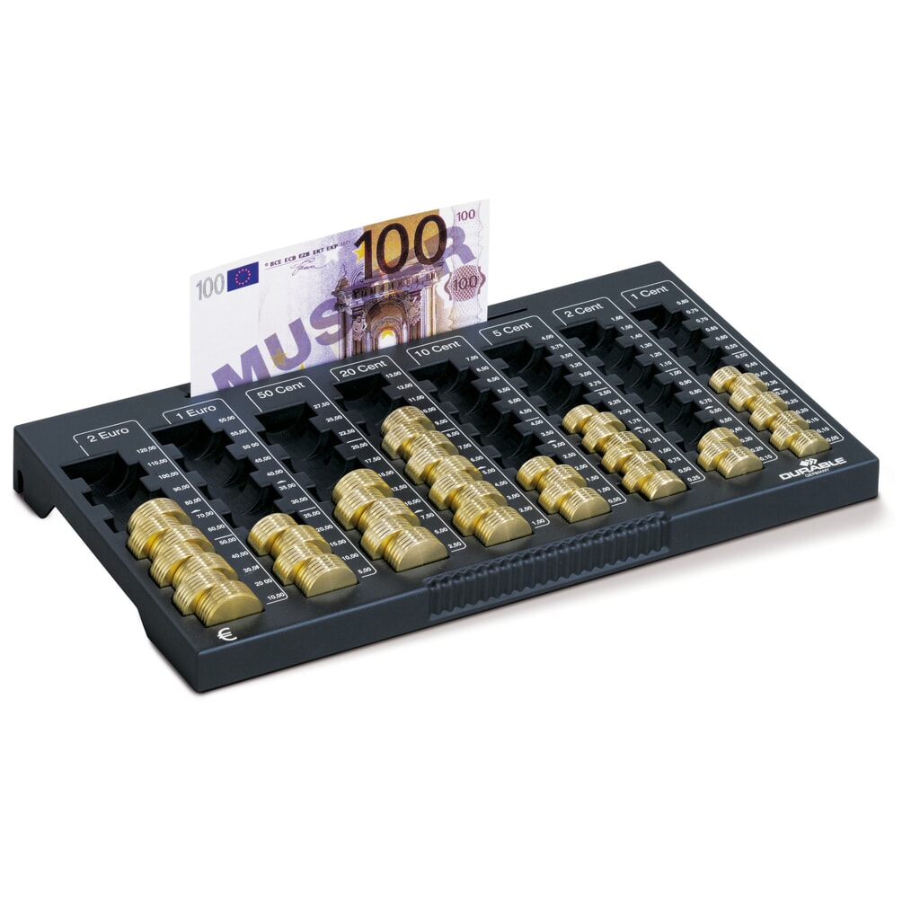 Pořadač na mince DURABLE na mince a bankovky měny Euro Obrázek produktu: Pořadač na mince DURABLE na mince a bankovky měny Euro