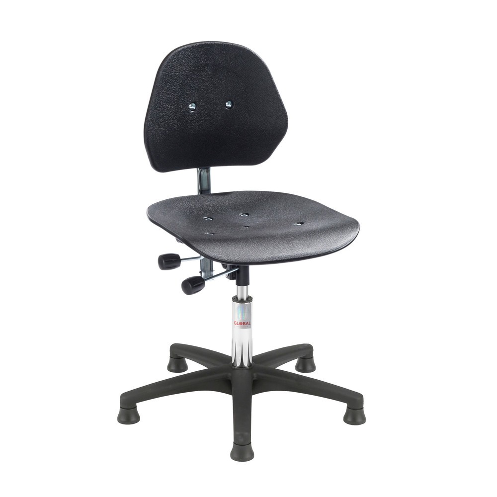Číslo obrázku produktu 1: Pracovní otočná židle Global Stole A/S Solid, výška sedačky 570-760 mm, podlahové kluzáky, plastová základna