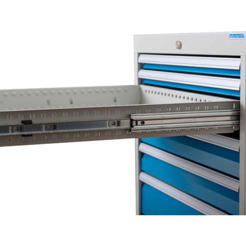 Pracovní stůl Bedrunka+Hirth R 18-24, VxŠxH 859 x 2000 x 750 mm, světle šedá, světle modrá, 1 ks zásuvka 1x150 mm, 1 křídlové dveře 1x450 mm Číslo obrázku produktu 5: Pracovní stůl Bedrunka+Hirth R 18-24, VxŠxH 859 x 2000 x 750 mm, světle šedá, světle modrá, 1 ks zásuvka 1x150 mm, 1 křídlové dveře 1x450 mm
