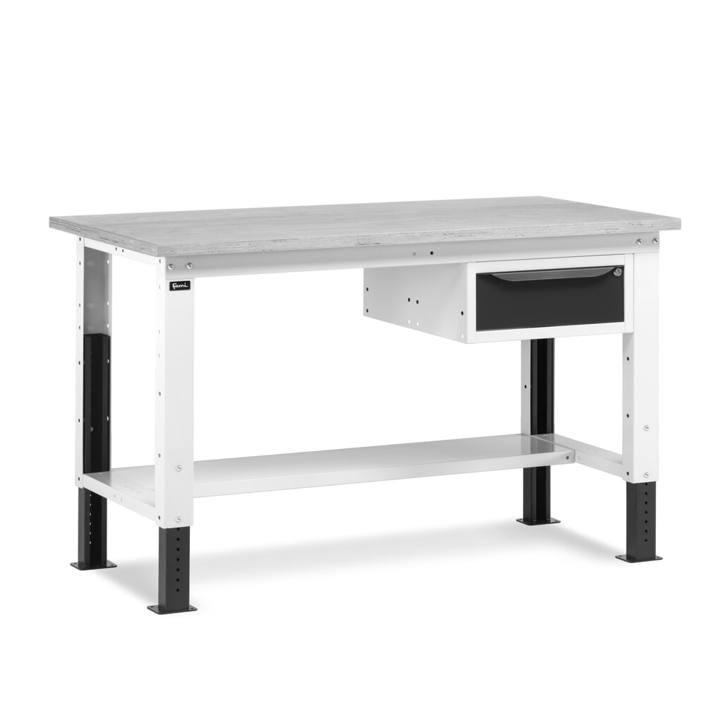 Pracovní stůl Fami, konstrukční výška kově nastavitelný a 1 zásuvka, nosnost 1 000 kg, VxŠxH 740-1,110 x 1 500 x 750 mm, RAL 7035 světle šedá/RAL 7016 antracitová šedá Obrázek produktu: Pracovní stůl Fami, konstrukční výška kově nastavitelný a 1 zásuvka, nosnost 1 000 kg, VxŠxH 740-1,110 x 1 500 x 750 mm, RAL 7035 světle šedá/RAL 7016 antracitová šedá