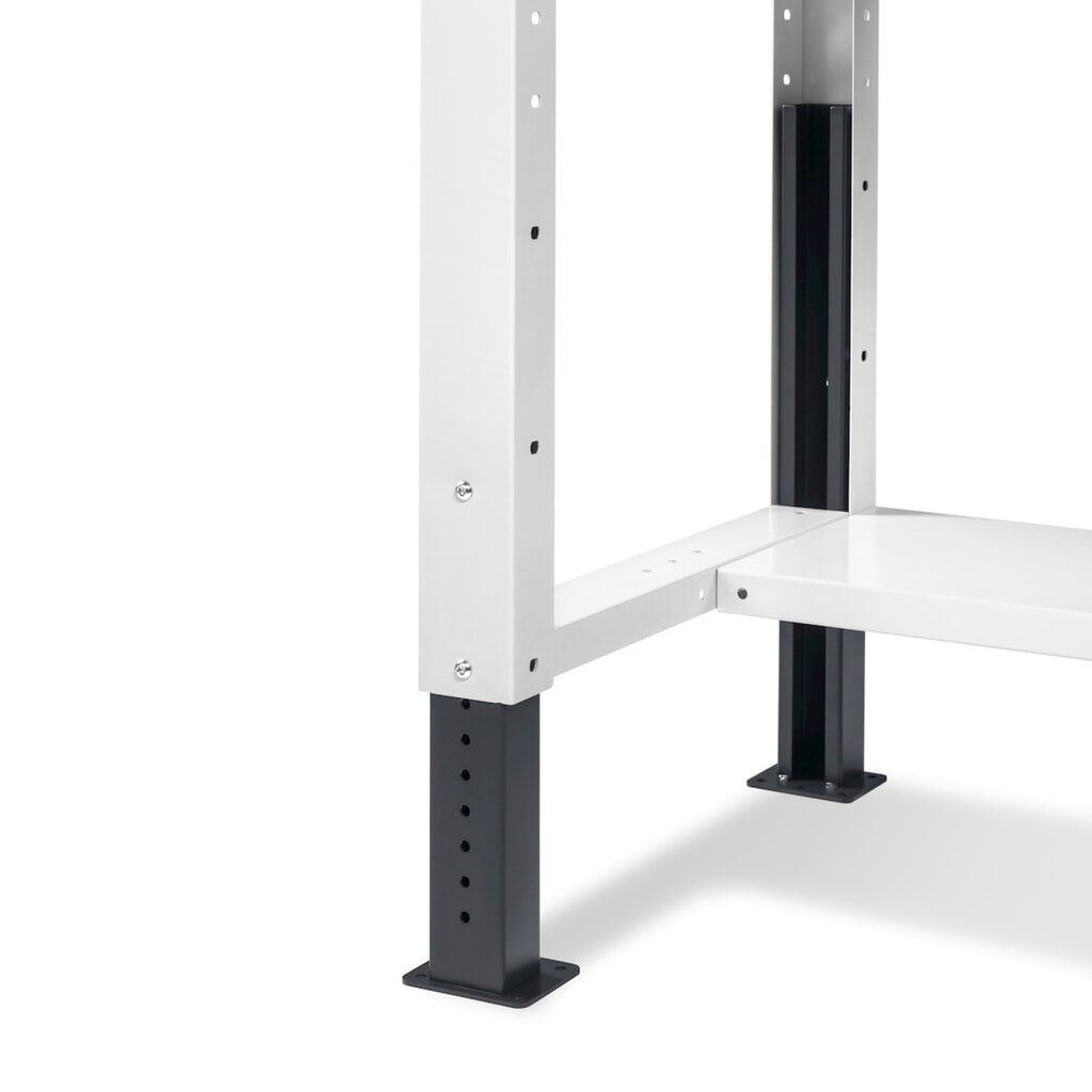 Pracovní stůl Fami, konstrukční výška kově nastavitelný, nosnost 1 000 kg, VxŠxH 740-1,110 x 2 000 x 750 mm, RAL 7035 světle šedá/RAL 7016 antracitová šedá Číslo obrázku produktu 6: Pracovní stůl Fami, konstrukční výška kově nastavitelný, nosnost 1 000 kg, VxŠxH 740-1,110 x 2 000 x 750 mm, RAL 7035 světle šedá/RAL 7016 antracitová šedá