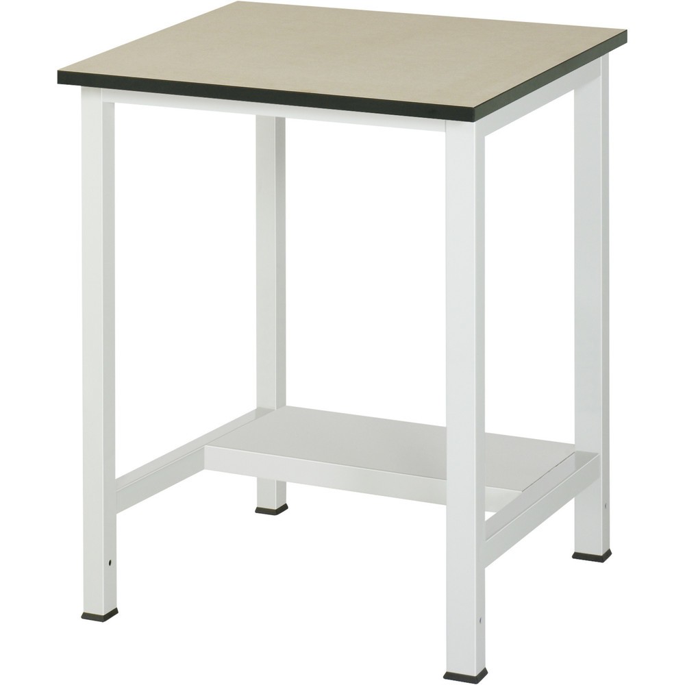 Obrázek produktu: Pracovní stůl RAU 900 s odkládací policí o hloubce 320 mm, VxŠxH 825 x 750 x 800 mm, pracovní deska MDF