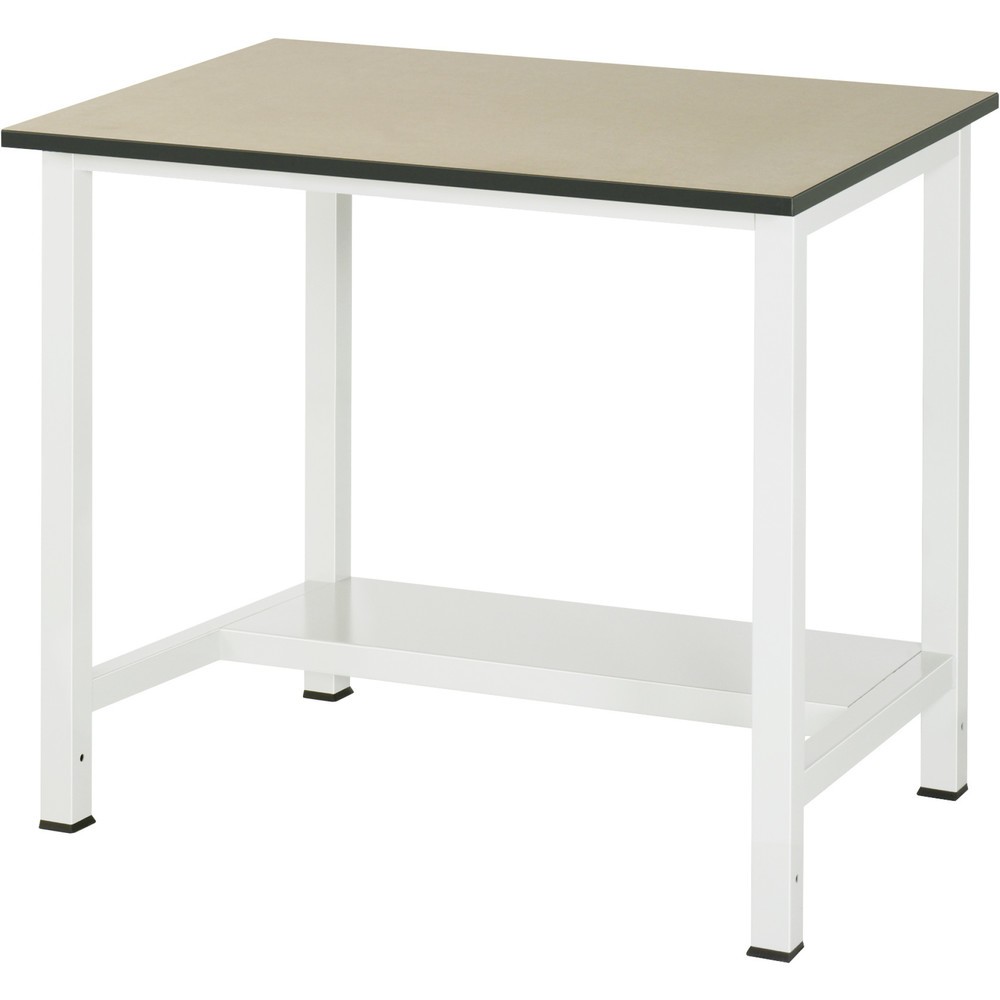 Obrázek produktu: Pracovní stůl RAU 900 s odkládací policí o hloubce 320 mm, VxŠxH 825 x 1 000 x 800 mm, pracovní deska MDF