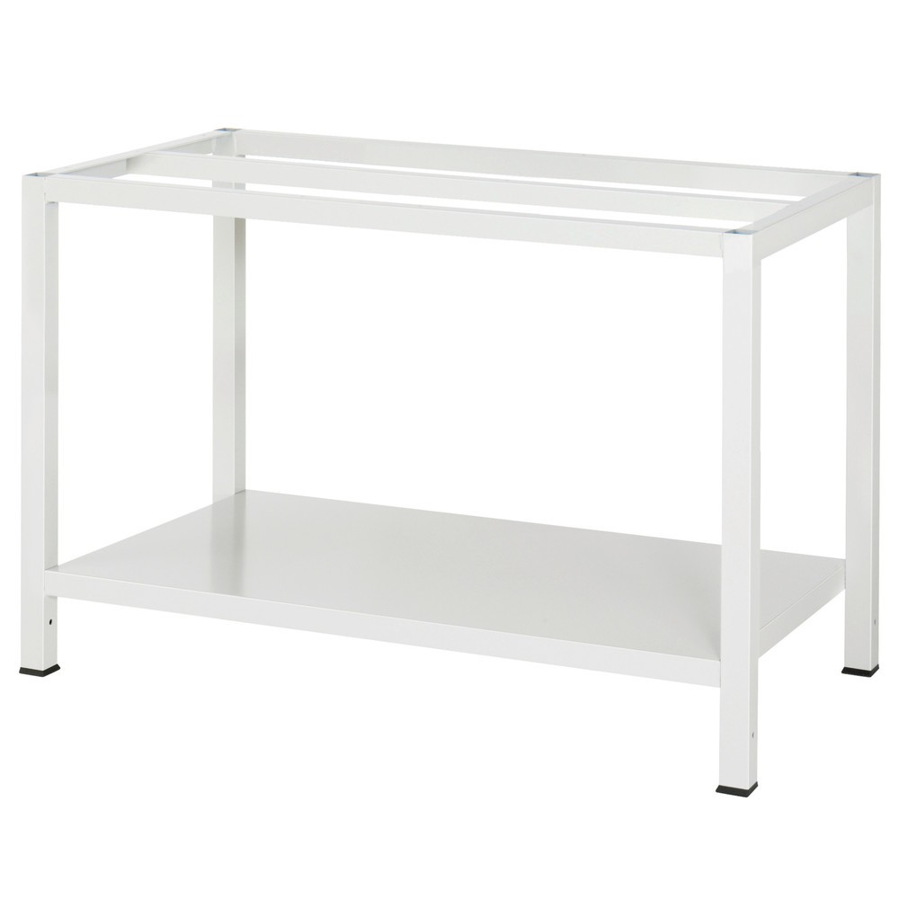 Číslo obrázku produktu 3: Pracovní stůl RAU 900 s odkládací policí o hloubce 650 mm, VxŠxH 825 x 1 250 x 800 mm, pracovní deska MDF