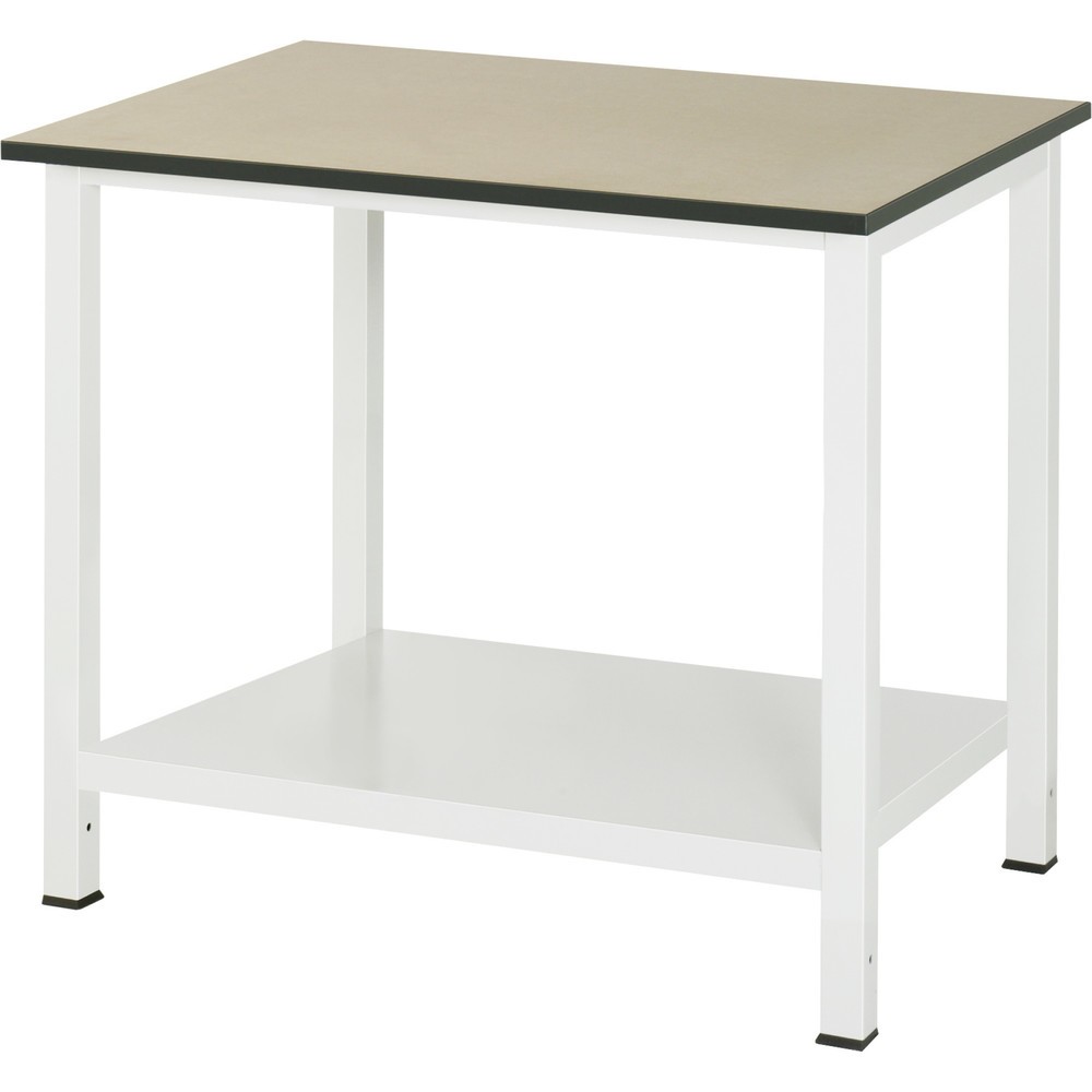 Obrázek produktu: Pracovní stůl RAU 900 s odkládací policí o hloubce 650 mm, VxŠxH 825 x 1 000 x 800 mm, pracovní deska MDF