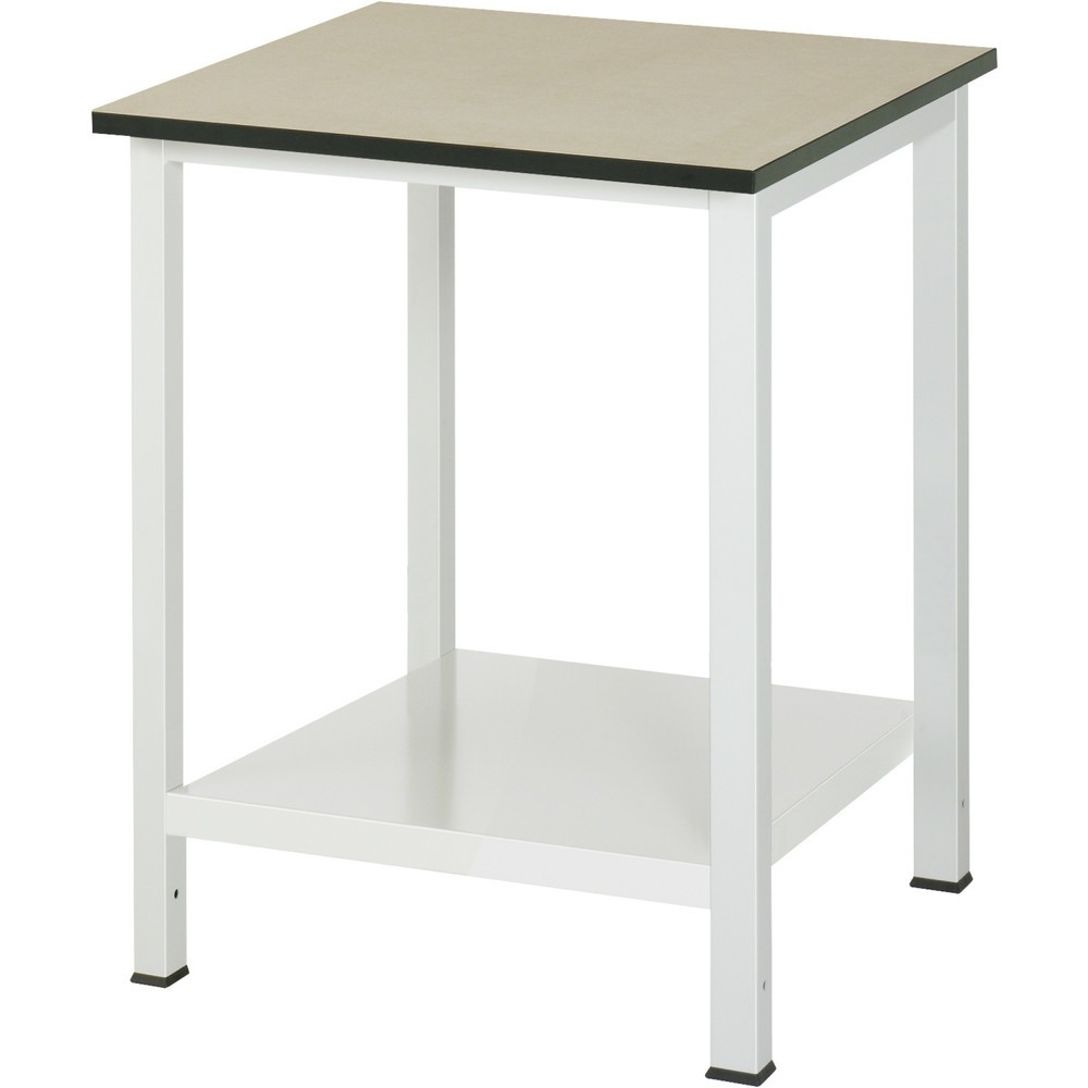Obrázek produktu: Pracovní stůl RAU 900 s odkládací policí o hloubce 650 mm, VxŠxH 825 x 750 x 800 mm, pracovní deska MDF