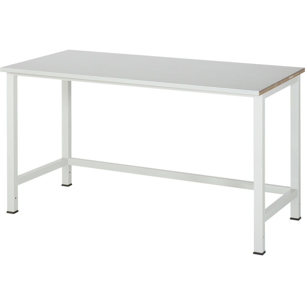 Obrázek produktu: Pracovní stůl RAU 900, VxŠxH 825 x 1 500 x 800 mm, pracovní deska s povrchem z ocelového plechu